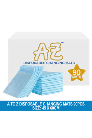 Disposable Changing mat Large (45 x 60cm) Pack of 90 - Blue