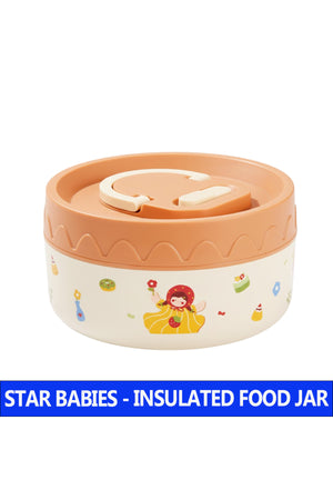 Star Babies Portable 304 Stainless Steel ,Microwave Safe Insulated Lunch Box /Food jar 400ml.