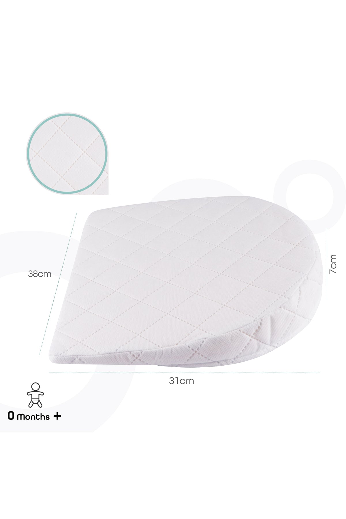 MOON  Universal Crib Wedge – Half MOON
