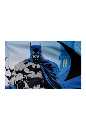 Batman 5-In-1 Bnb Comforter Set – Brushed Microfiber With Polyester Shell – Blue