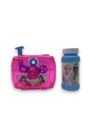 Disney Princess Bubble Machine with Bubble Solution – Outdoor Toy for Kids- Multicolor