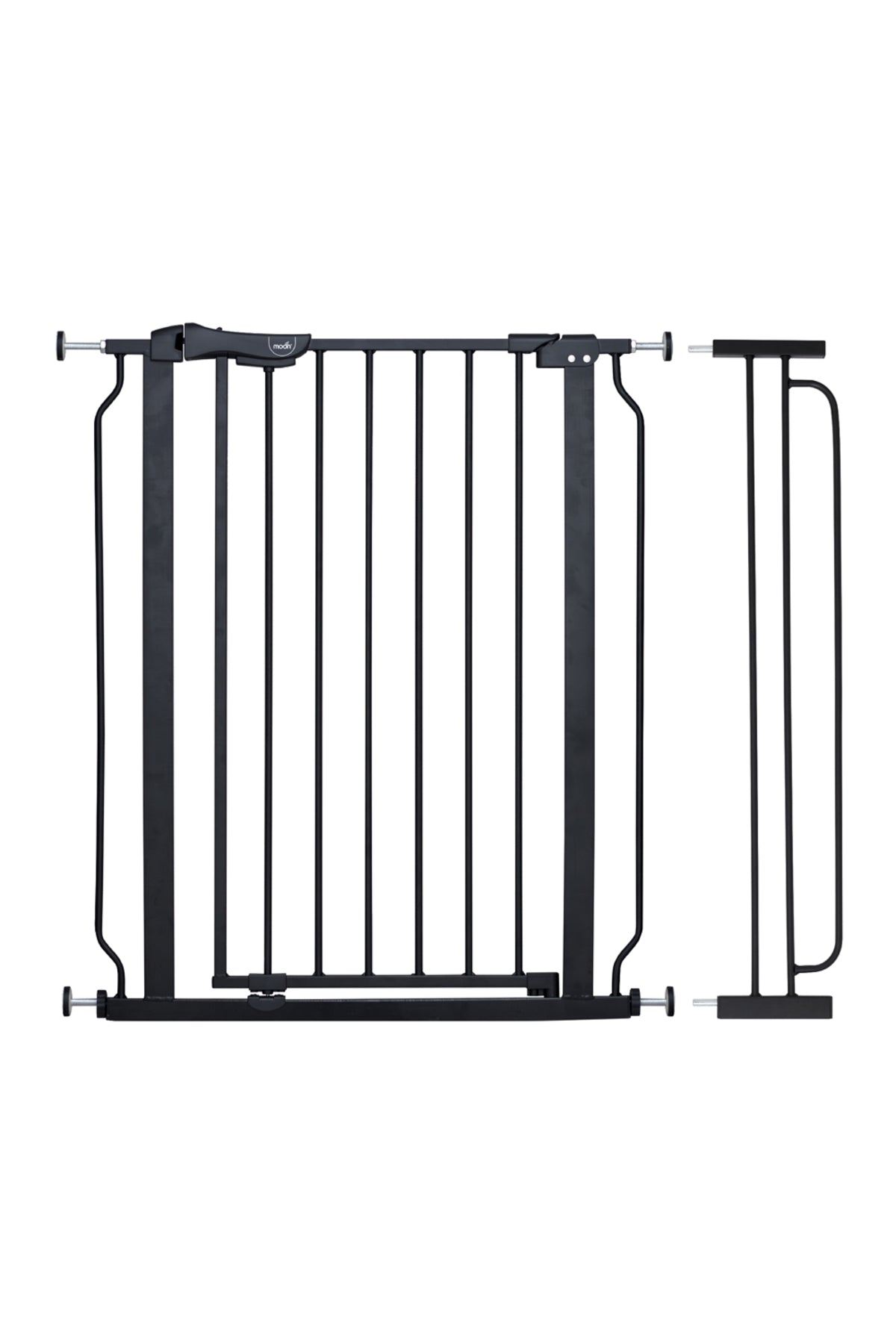 MOON Secura Baby Safety gate 76-80cm-Auto lock barrier with 20cm extension – Black