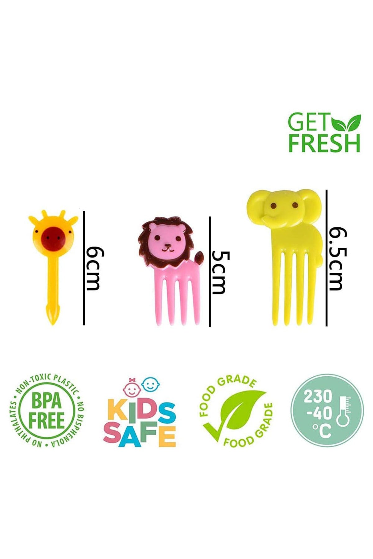Star Babies - Animal Fruit Picks - Multicolor - 10 Pcs