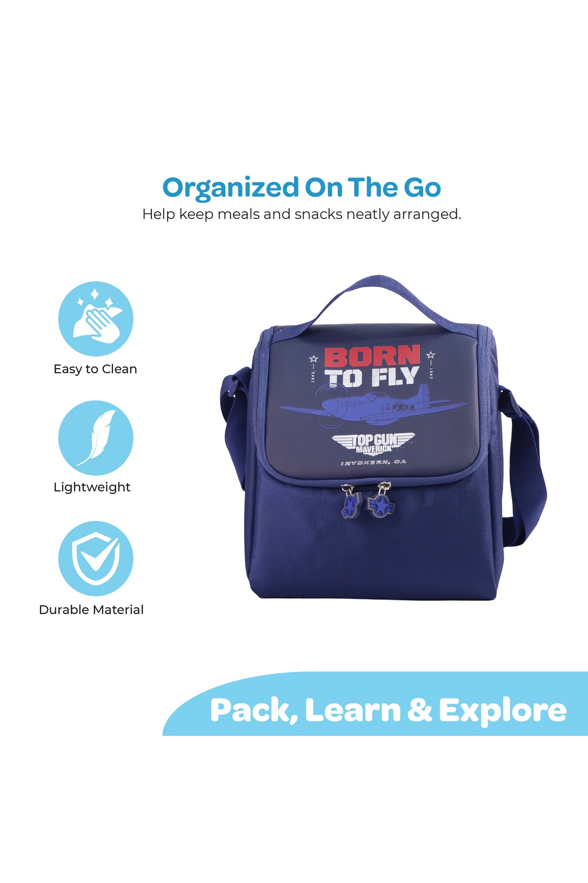 MOON Kids Insulated Lunch Bag – Leakproof Thermal Lunch Box for Boys & Girls | Durable, Lightweight & Easy-Clean | Perfect for School, Daycare & Outdoor Use