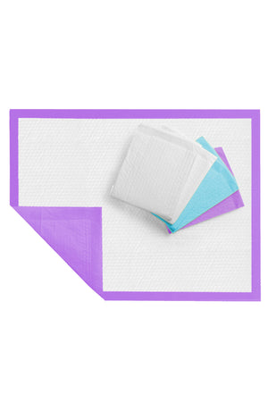 Star Babies Disposable Changing Mat Assorted Color (50pcs Lavender  50pcs Yellow  50pcs White)  - Pack of 150