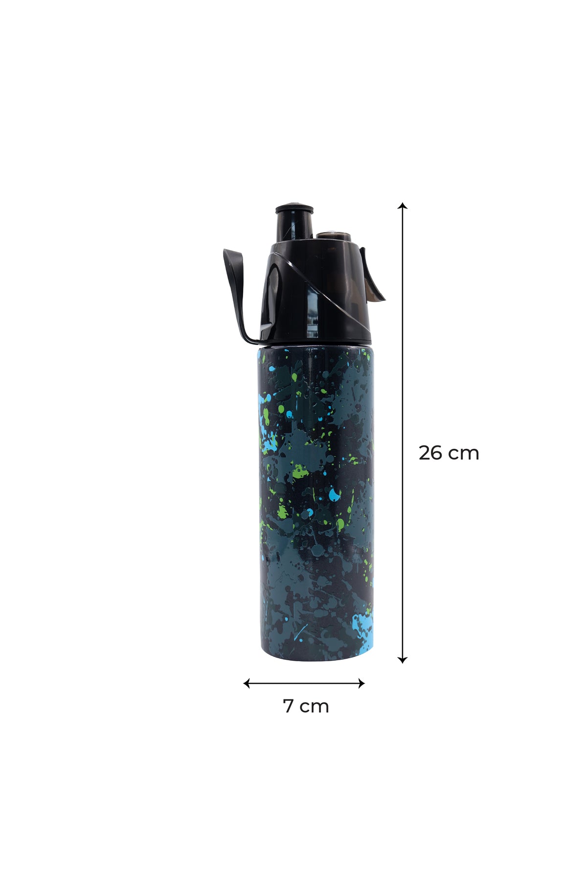 MOON Kids Water Bottle with Spray Mist | Cooling Spray | BPA-Free  Stainless Steel | Leak-Proof for School, Camping, Hiking, Outdoor Play | Boys Water Bottle |500ml