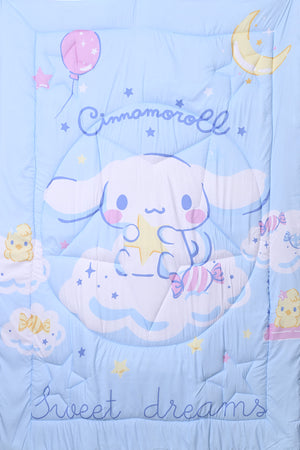 Cinnamoroll 5-In-1 Bnb Comforter Bedding Set With Brushed Microfiber & Polyester Shell – Multicolor