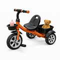 StarMarz Toddler 3-Wheel Tricycle Ride-On Toy with Safety Seat, Cup Holder & Rear Storage Basket - Brown