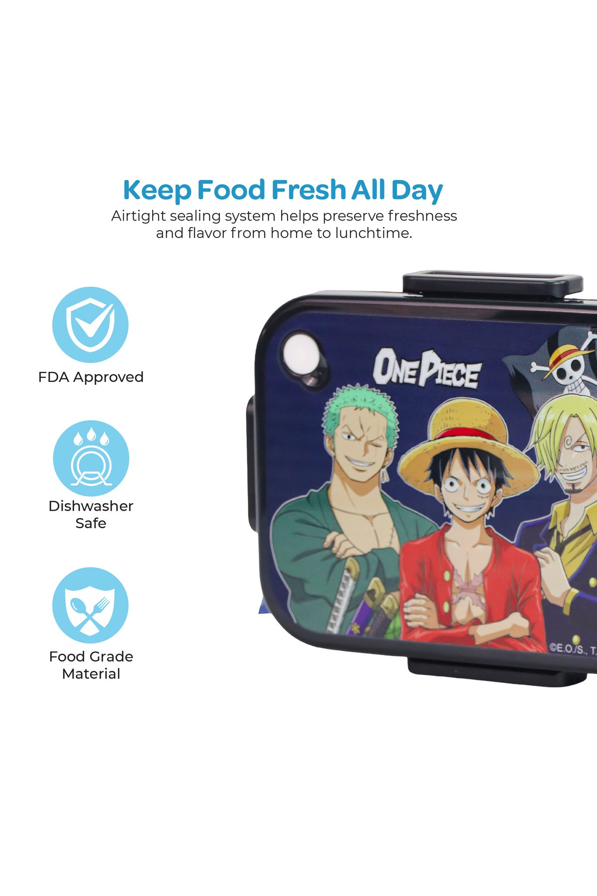 MOON Kids Lunch Box | PP + Stainless Steel Insulated Tiffin Box | Leak-Proof, BPA-Free, Durable School Lunch Box for Boys & Girls | Easy Open Clips | Food Safe Eco-Friendly Kids Meal Box