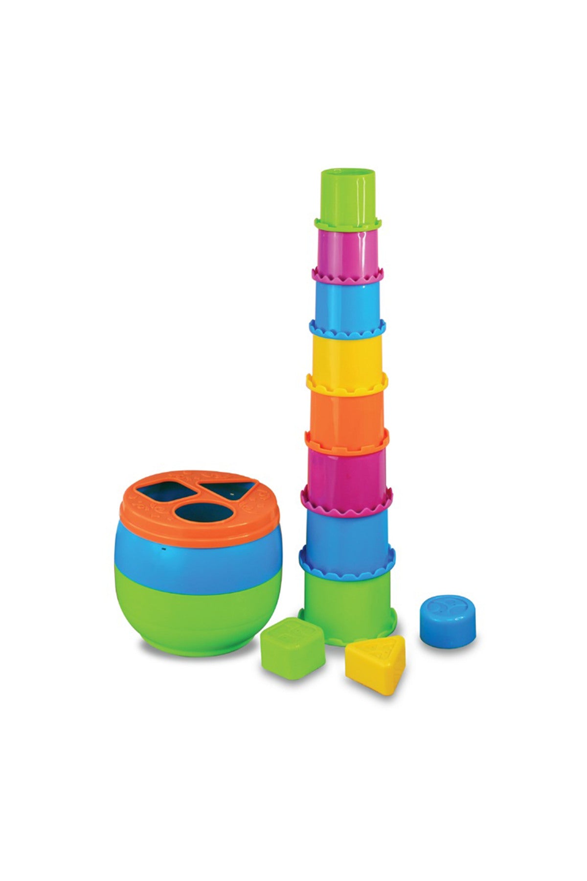 Little Learners Stack N Sort - Educational Sorting and Stacking Toy for Toddlers
