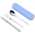 Star Babies - Spoon, Fork & Chopsticks Set - Blue