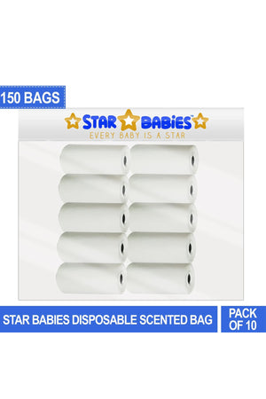 Star Babies White Scented Bag Pack of 10 - 150 Bags