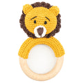 MOON Handcrafted Crochet Ring Rattle Toy-Lion