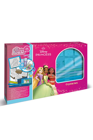 Disney Princess Crystal Art Kit – Resin Jewelry Making Set with Charms, Mould Tray, Markers, Stampers, Ink Pad & Accessories – Creative DIY Craft Kit for Kids