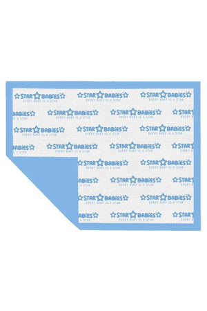 Star Babies - Printed Changing Mats 10pcs & Rubber Duck Bath Toy Combo Set