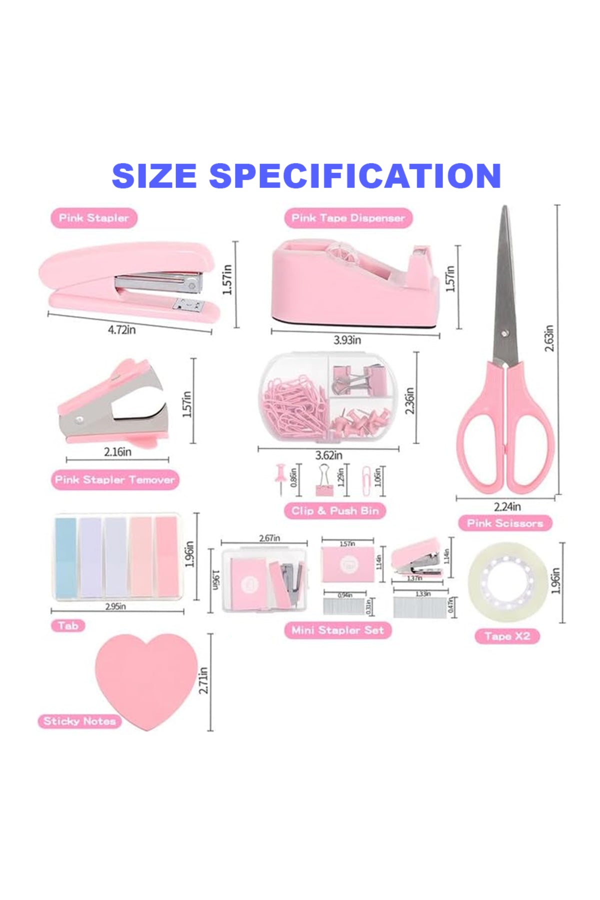 Star Babies - Stationery Set - Pack of 12 - Pink