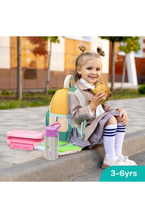 MOON Kids Backpack  – Comfy 3D Design,Padded Straps, Waterproof-Perfect for Preschool, Nursery, Snacks & Lunchbox-Bear