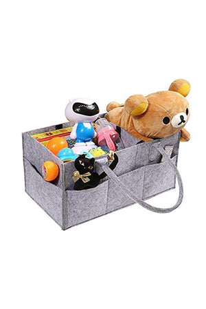 Star Babies Lightweight Diaper Caddy Organizer - Grey