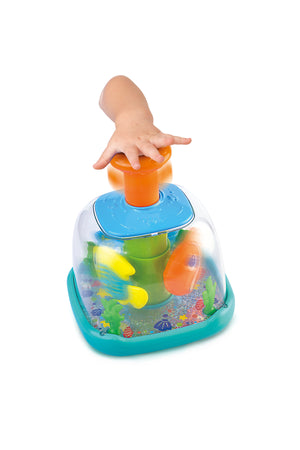 Little Learners Aquarium Push 'N Spin - Interactive Spinning Fish Toy