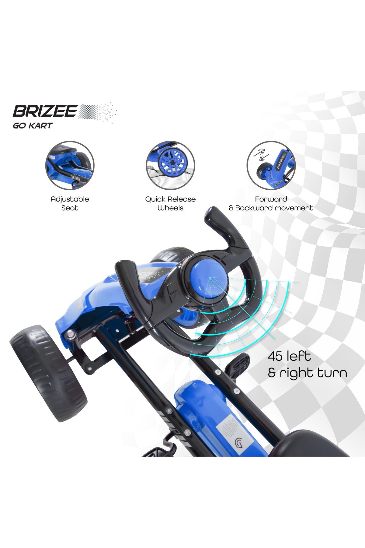 MOON Brizee Baby Go kart  -Blue