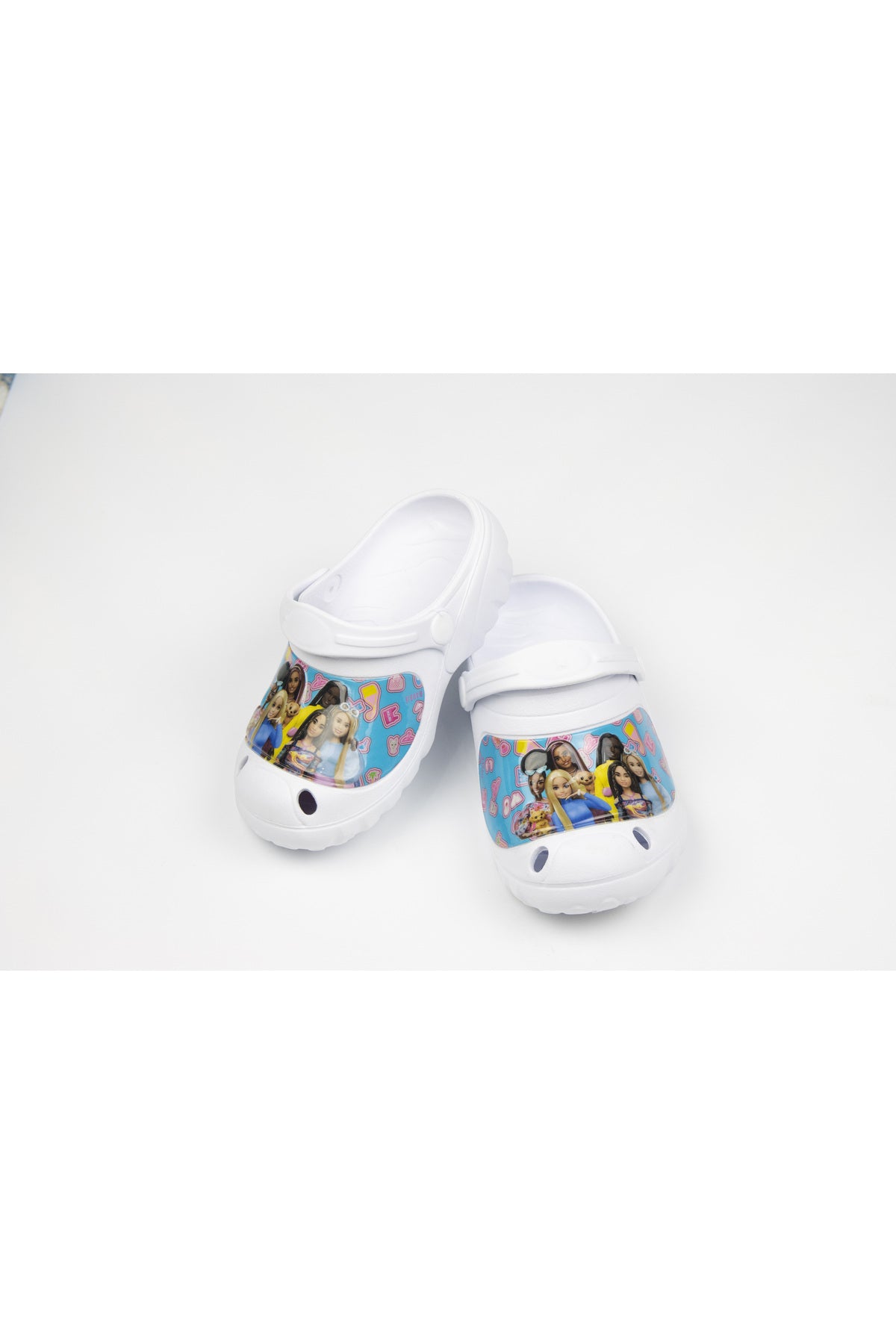 Barbie Kids Clogs – Lightweight, Comfortable Slip-On Sandals – White