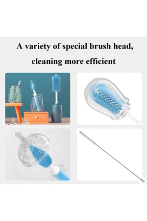 Star Babies - Bottle Cleaner Brush Set - 3 Pcs - Blue