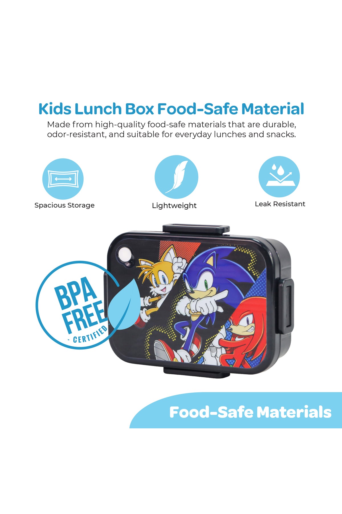 MOON Kids Lunch Box | PP + Stainless Steel Insulated Tiffin Box | Leak-Proof, BPA-Free, Durable School Lunch Box for Boys & Girls | Easy Open Clips | Food Safe Eco-Friendly Kids Meal Box
