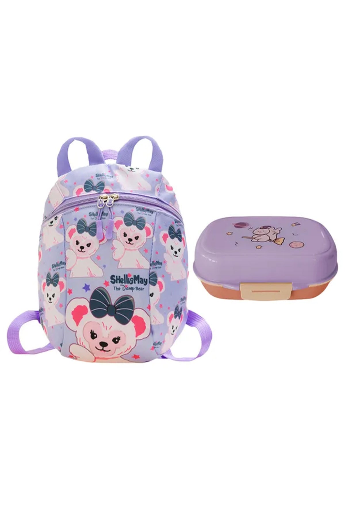 Star Babies - Kids Lunch Bag with Lunch Box - Lavender