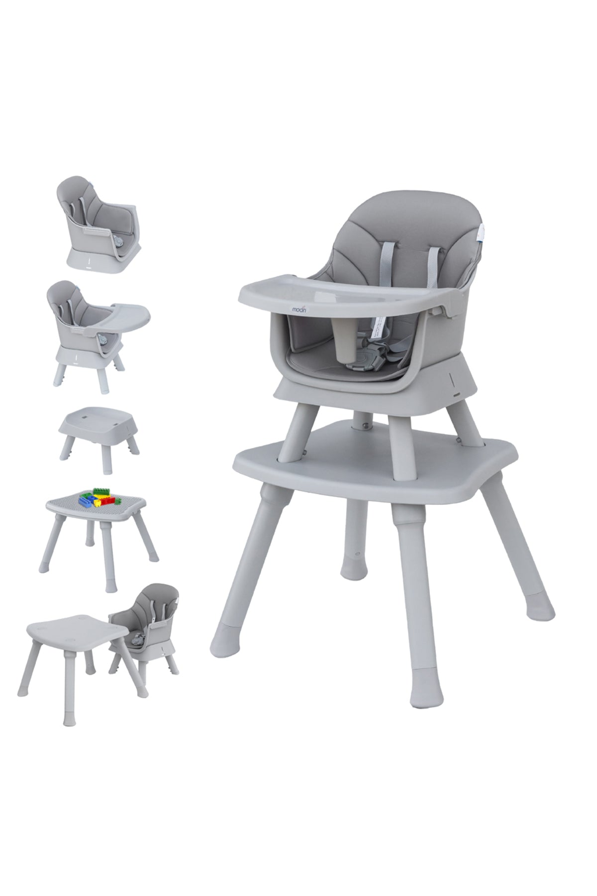 MOON 6 in 1 High Chair - Grey