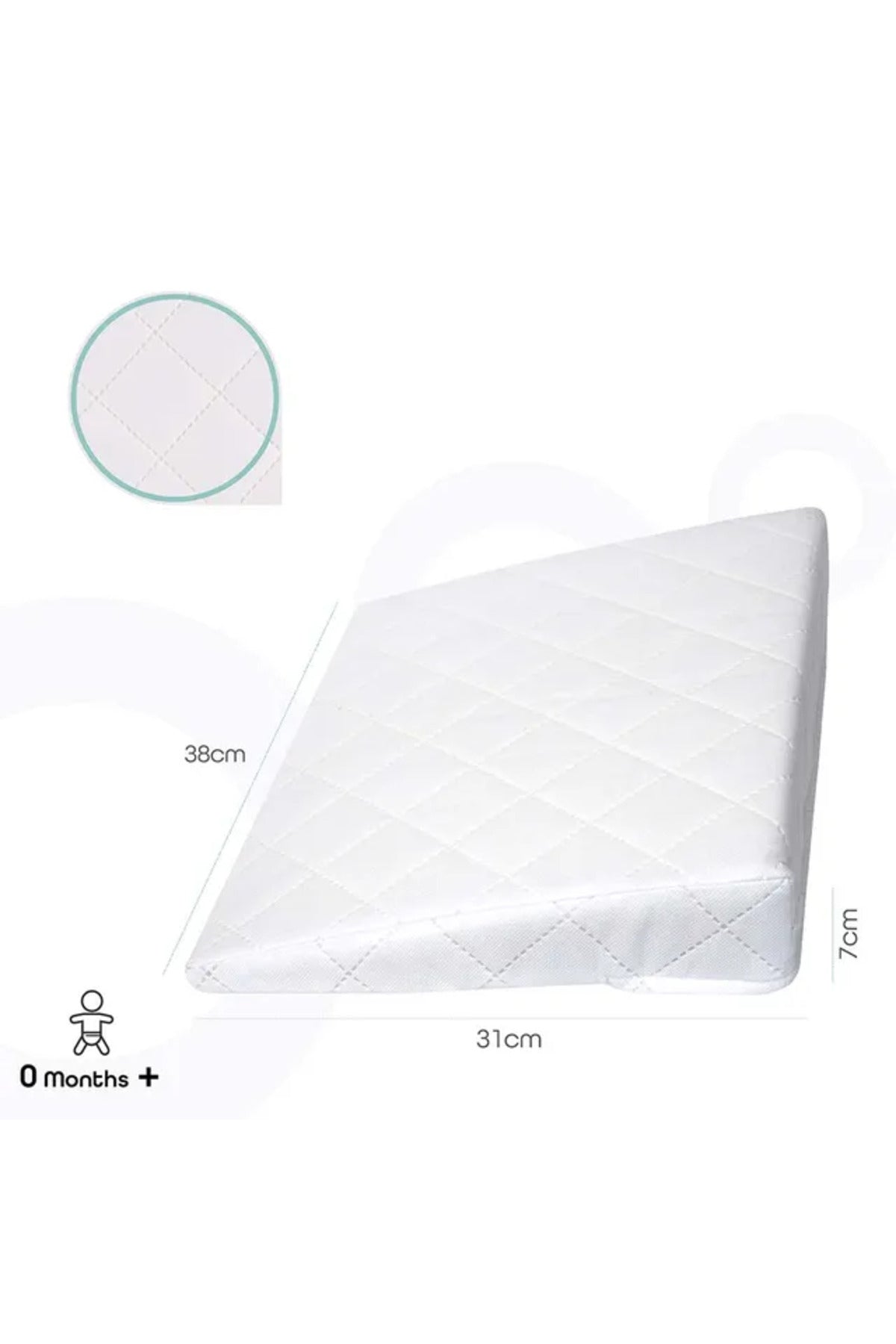 MOON  Universal Crib Wedge - white