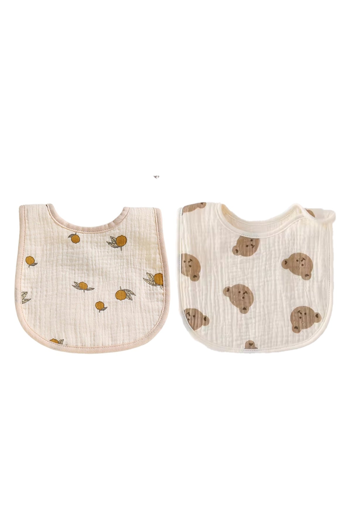 Star Babies - Printed Cotton Bibs - Pack of 2 - Multicolor