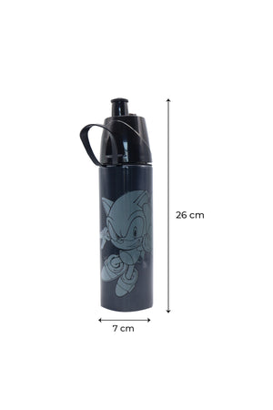 MOON Licensed Sonic Kids Water Bottle with Spray Mist | Cooling Spray | BPA-Free  Stainless Steel | Leak-Proof for School, Camping, Hiking, Outdoor Play | Boys Water Bottle |500ml