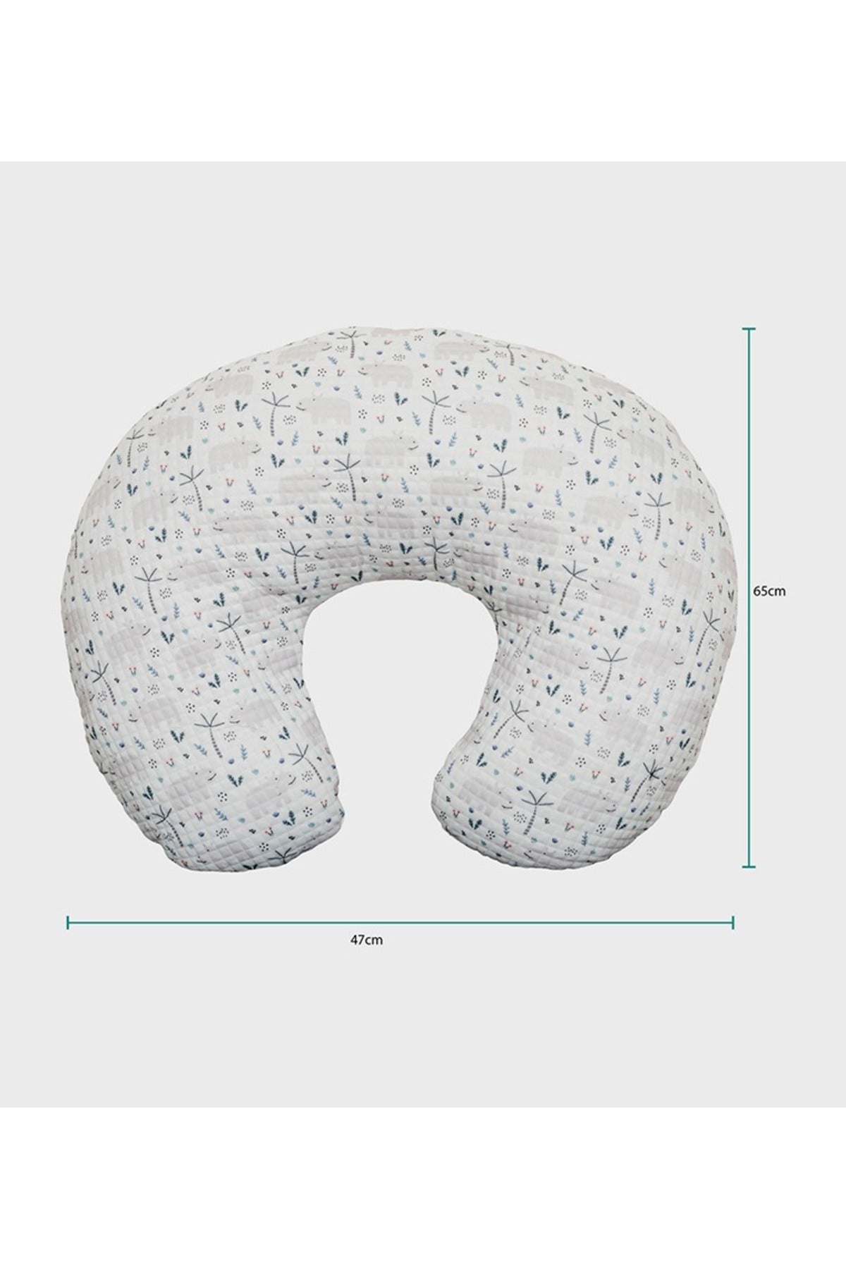 MOON Portable Nursing Breast Feeding Baby Support Pillow Cushion  With Washable Zippered Cover-Hippo