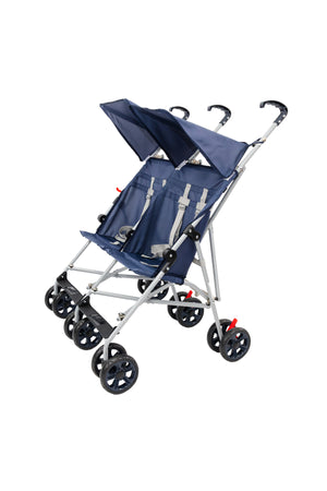 MOON  Jet Plus  Twin Buggy Lightweight Travel strollers - up to 30Kg,6m+ -Dark Blue
