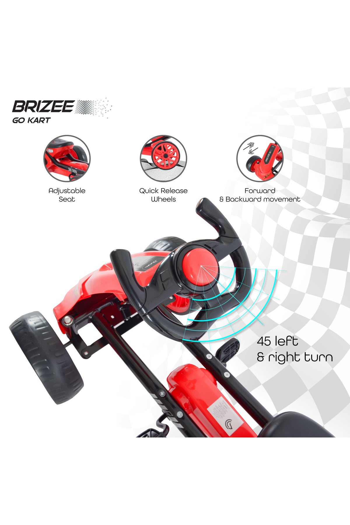 MOON Brizee Baby Go kart - Red