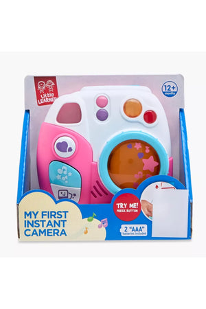 Little Learners My Fun Camera Pink - Light & Sound, Swirling Lens, Flashing Light, 12M+