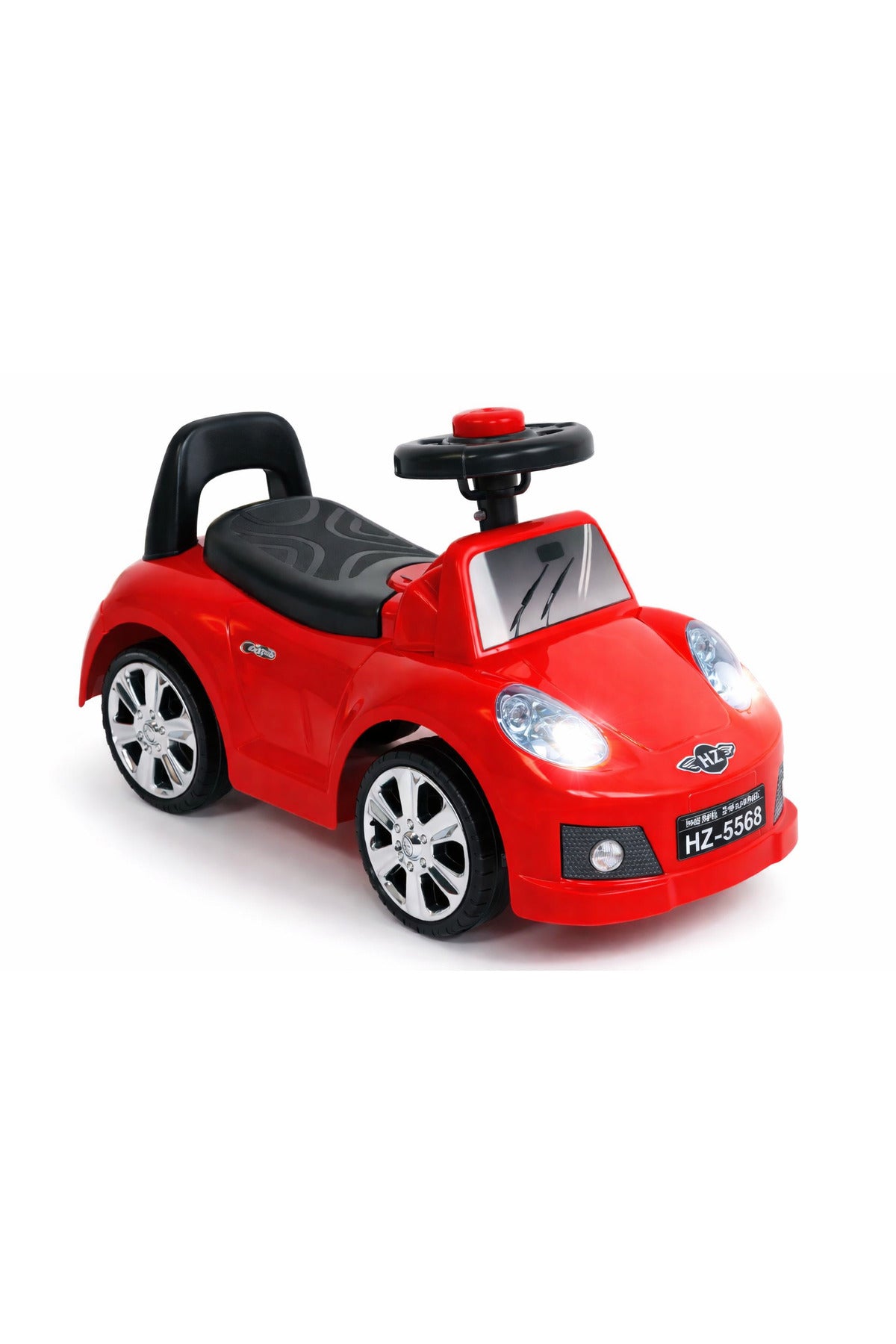 StarMarz Mini Rider Push Car – Durable Ride-On Toy with Steering Wheel, Backrest Support & Storage – Indoor/Outdoor Baby Walker Car for Kids (1–4 Years) – Red