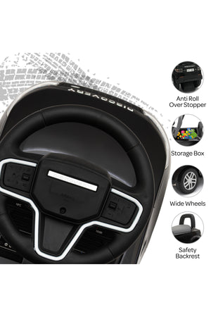 MOON  Licenesed Land Rover Ride -On Sports Car for Kids 12–36 Months – Push Car, Foot-to-Floor Ride On-Black