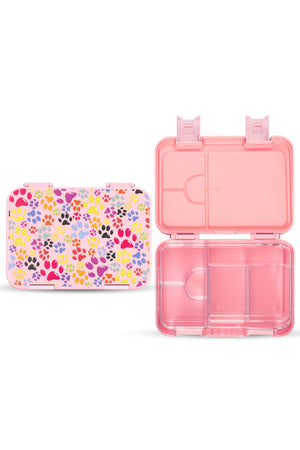 Cocobee Kids Bento Lunch Box – 6 Compartments, Leakproof, Bpa Free, Microwave Safe – Pink