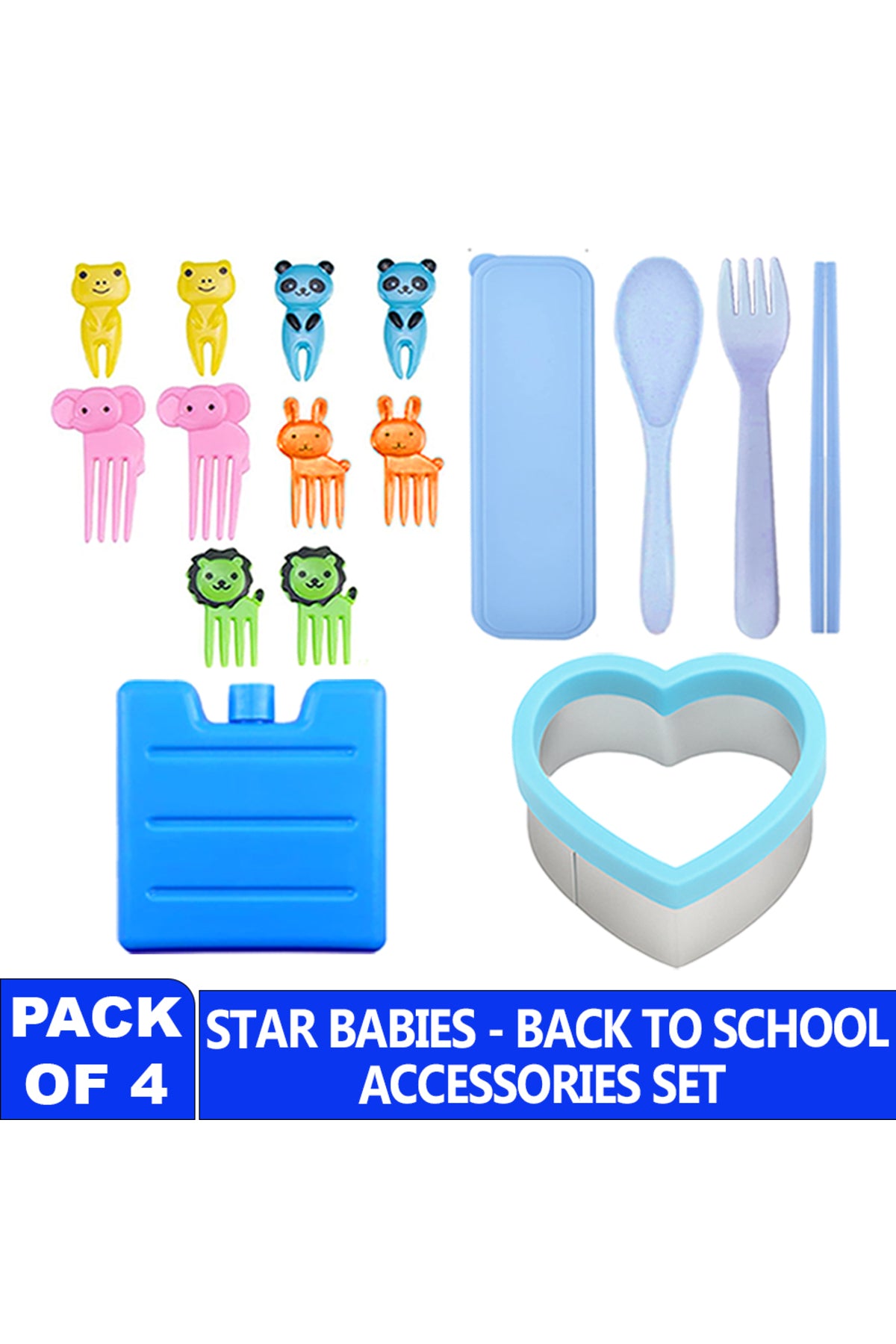 Star Babies - School Set - Pack Of 4 - Blue