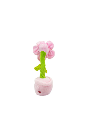 Galaxy Pinky Toy Musical Swing Flower for Kids, Ring Toss Interactive Flower Toy with Light and Music, Dancing Recording Flower Playset for Toddlers Boys and Girls