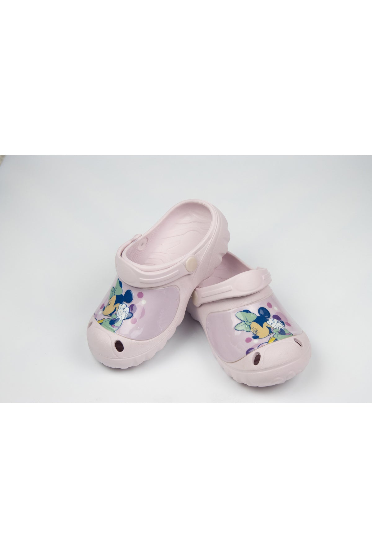 Minnie Mouse Kids Clogs – Lightweight & Comfortable Slip-On Sandals –Girl | Light Pink