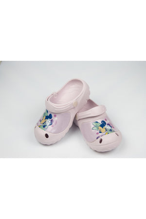 Minnie Mouse Kids Clogs – Lightweight & Comfortable Slip-On Sandals –Girl | Light Pink