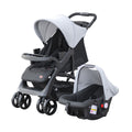 MOON Aria Baby Stroller 2-in-1 Travel System + Detachable Carrier Car Seat -Light Grey