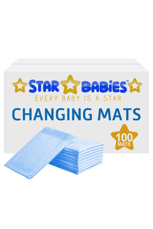 Star Babies Pink Disposable Changing Mats - Pack of 100