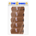 Star Babies - Disposable Scented Bag Pack of 5/75 Bags - Brown
