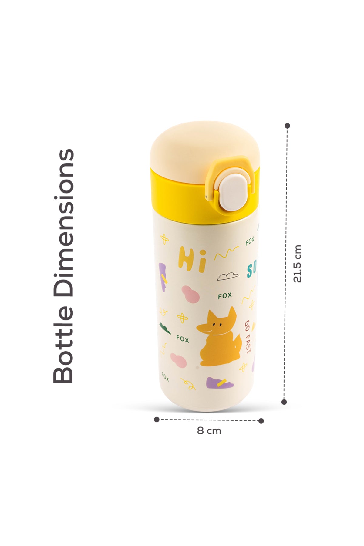 Cocobee Insulated Stainless Steel Water Bottle – Leakproof, 500Ml, Odour-Free,(3+ Years)- Yellow