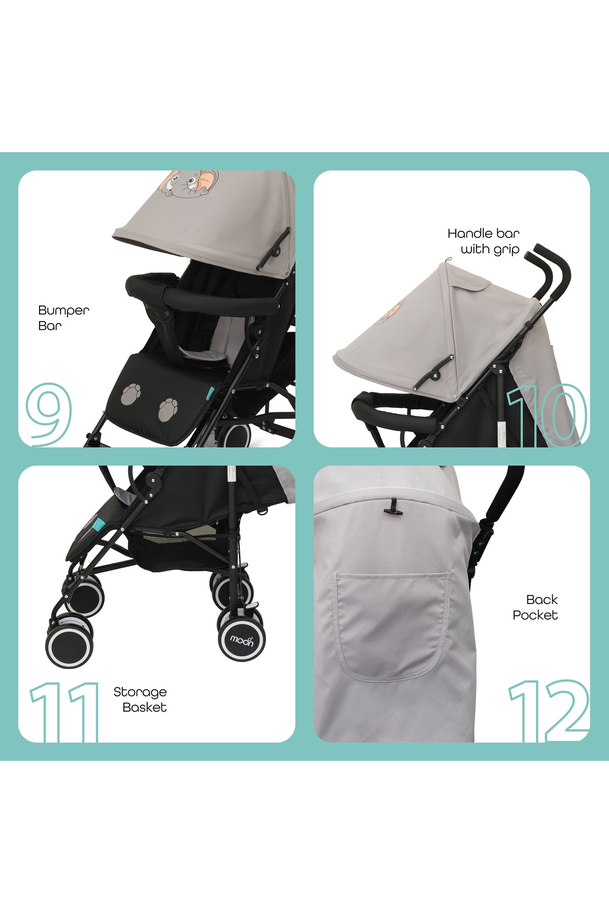 MOON Safari - Stroller Character - Elephant