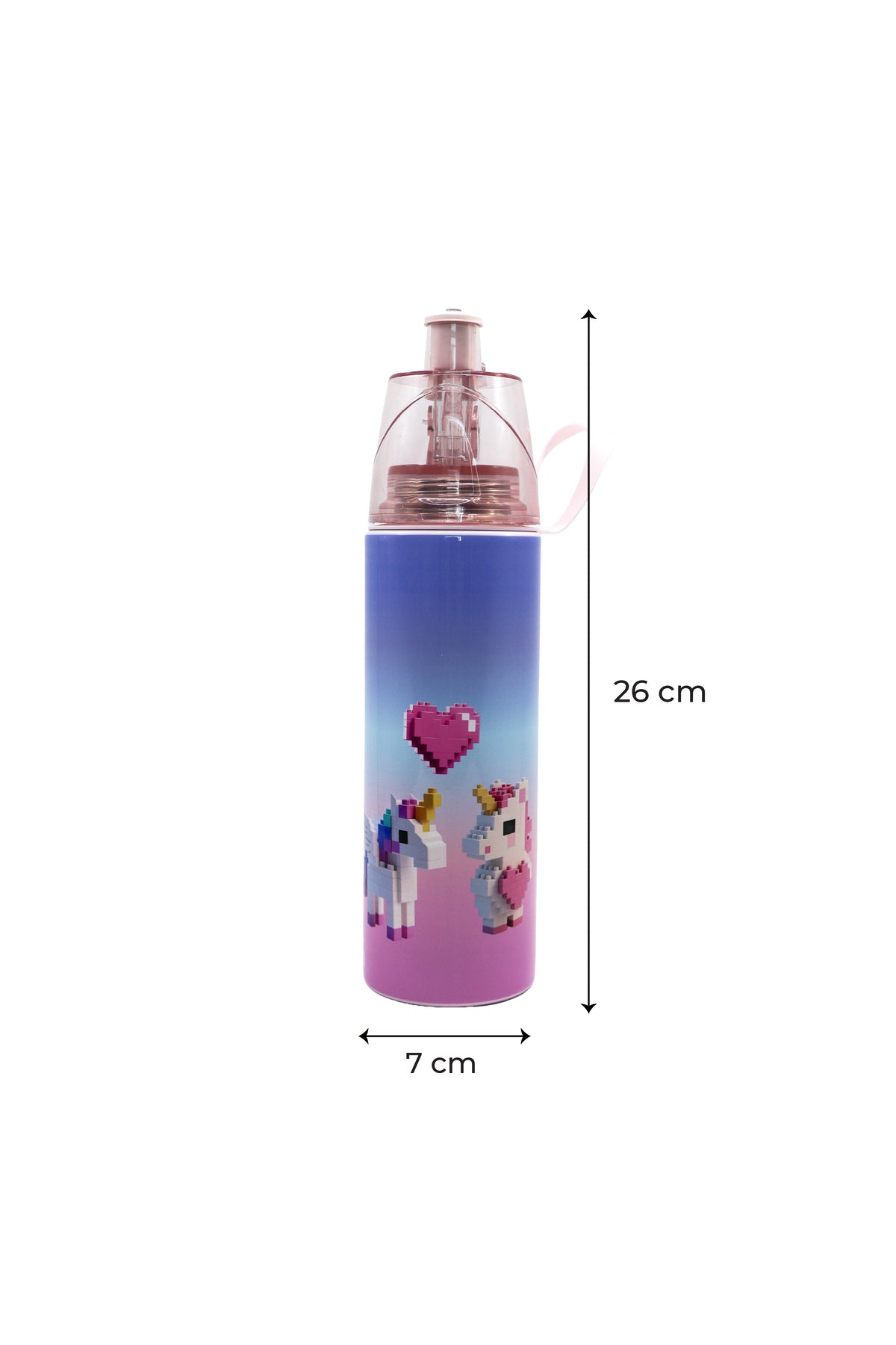 MOON Kids Water Bottle with Spray Mist | Cooling Spray | BPA-Free  Stainless Steel | Leak-Proof for School, Camping, Hiking, Outdoor Play | Boys Water Bottle |500ml