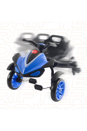 MOON Drifter Drift Bike - 4 Wheel Scooter, 3 Years and Above-Blue